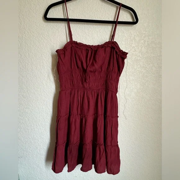 Trixxi Burgundy Sleeveless Dress - Picture 1 of 3